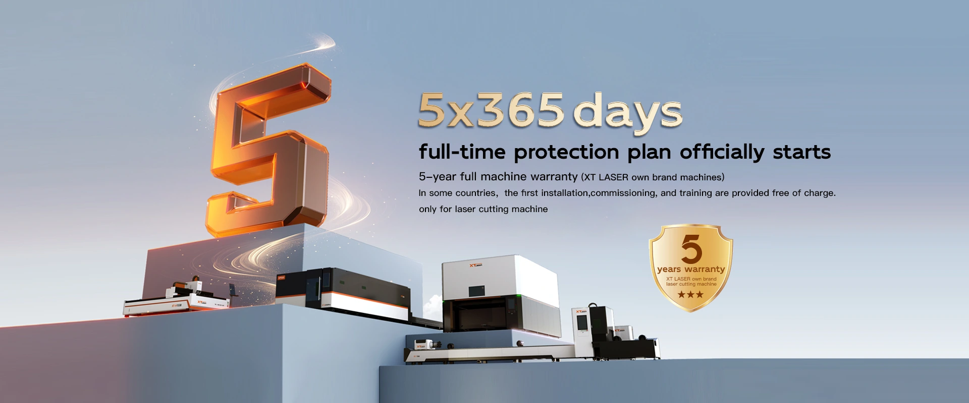 XT Laser Garanzia a 5 anni